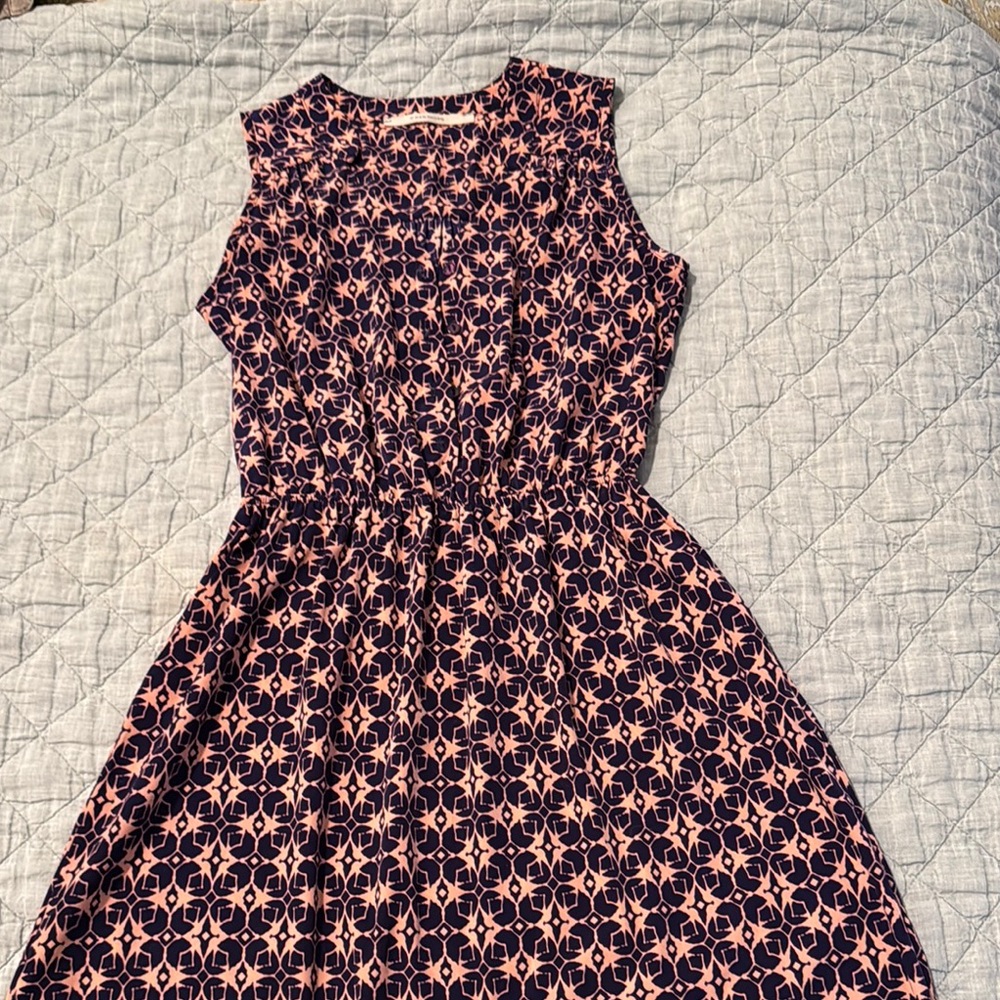 41 Hawthorn Pink and Purple Sleeveless Midi Sundress